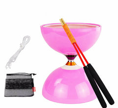 DSJUGGLING Fiberglass Diablo Sticks, Chinese Yoyo Diabolo Handsticks with Pro Slide diabolo String Set