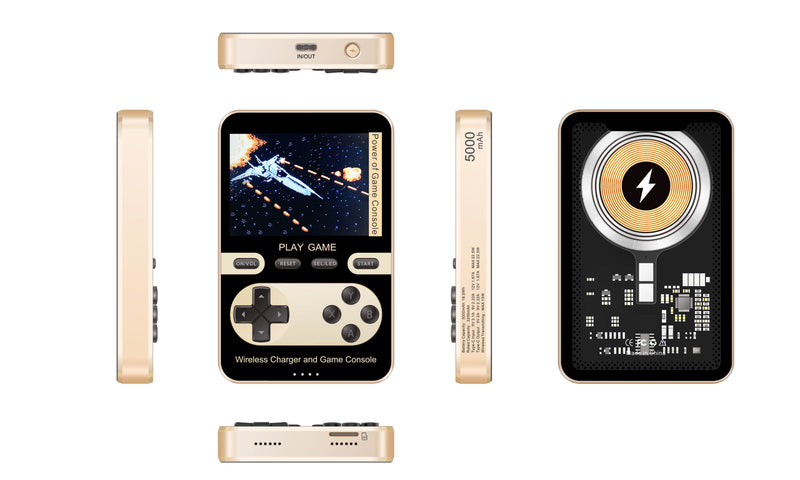New 3 in 1 Wireless Power Bank 5000mah, Wireless Fast Charger, 500 Games built-in,Ready in Stock