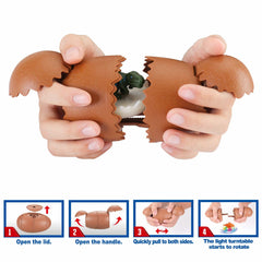 Light Up Dinosaur Egg spinning Toys Dino Eggs Battle Top Toys Games of Christmas Easter Gift for 3-9 Year Old Boy
