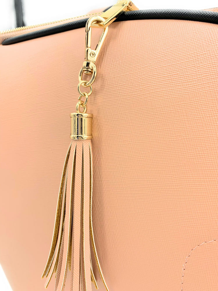 NiceAces MAYA COLLECTION TENNIS TOTE FOR TWO RACQUETS WITH A BEAUTIFUL CLUTCH; BOTTLE; CAN AND KEY HOLDERS