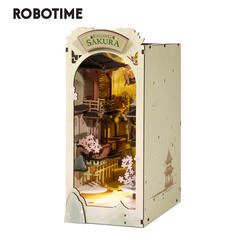 Robotime Rolife DIY Book Nook Stories in Books Series Wooden Miniature House with Furniture Doll House Kits Toy