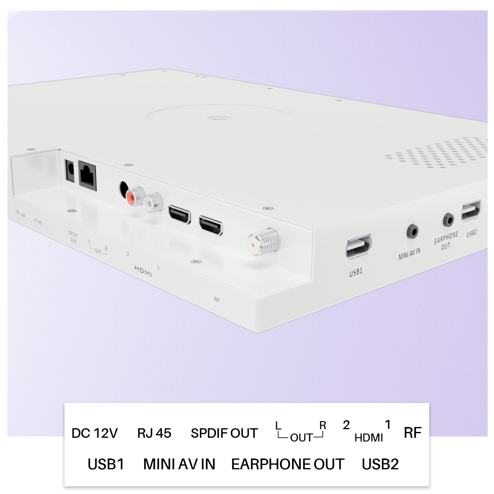 Sylvox 15.6" Kitchen TV Flap down Smart TV Android 11.0 Supports Timing Bluetooth WiFi Foldable Under Cabinet TV