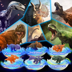 Dinosaur Battle Spinning Top Toys for 5 6 7 Year Old Boys Birthday Gift with Dinosaur Eggs Kids STEM Toys