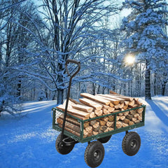 Wagon Cart Garden cart trucks make it easier to transport firewood