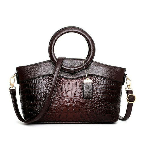 Women Handbag Genuine Leather Bags Women Crocodile Luxury Elegant Handbags Women Bags Designer Crossbody Bags Female Special Tote