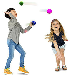 DSJUGGLING 4 Pieces Washable Juggling Balls for Beginners and Professionals Set of 4 100g Each - Soft Easy Juggle Balls, Multiple Practice Juggling Ball Kits for Kids & Adults