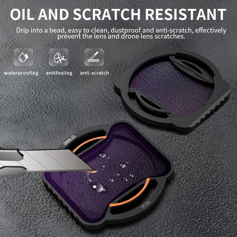 STARTRC Avata 2 ND Filters Set, 6 Pack CPL ND8 ND16 ND32 ND64 ND256 Neutral Density Camera Lens Filter Compatible with DJI Avata 2, Multi Coated HD Optical Glass, Aluminum Frame