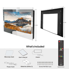 Sylvox 32 inch Bathroom Magic TV;  1080P;  IP65 Waterproof TV; Mirror TV