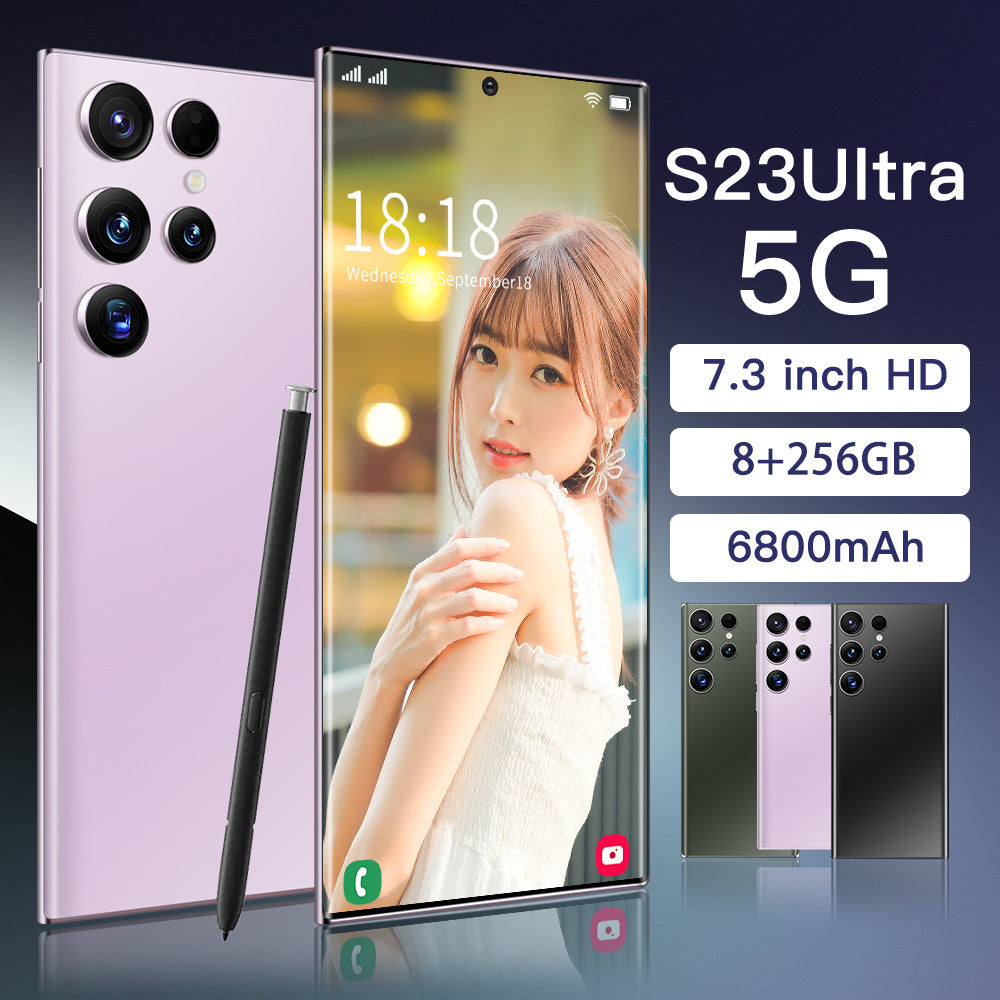 Hot Sale Brand New Android Mobile Phone S23 Ultra5G Dual Nano SIM Version 13.0 US Ready Stock.