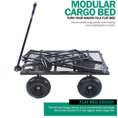Wagon Cart Garden cart trucks make it easier to transport firewood
