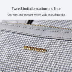 SUNVENO Diaper Bag Backpack, Baby Changing Bag Nappy Tweed Baby Diaper Bags Multifunction Waterproof for Travel