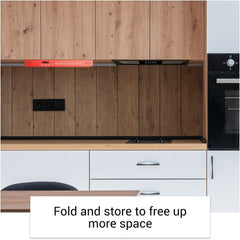 SYLVOX 15.6 inch Smart TV for Kitchen, 1080P RV TV Under Cabinet Television, Smart Android TV Rotated & Folded, Support Google Assistant WiFi Bluetooth, Small TV for Kitchen, Bedroom, RV Camper, Red