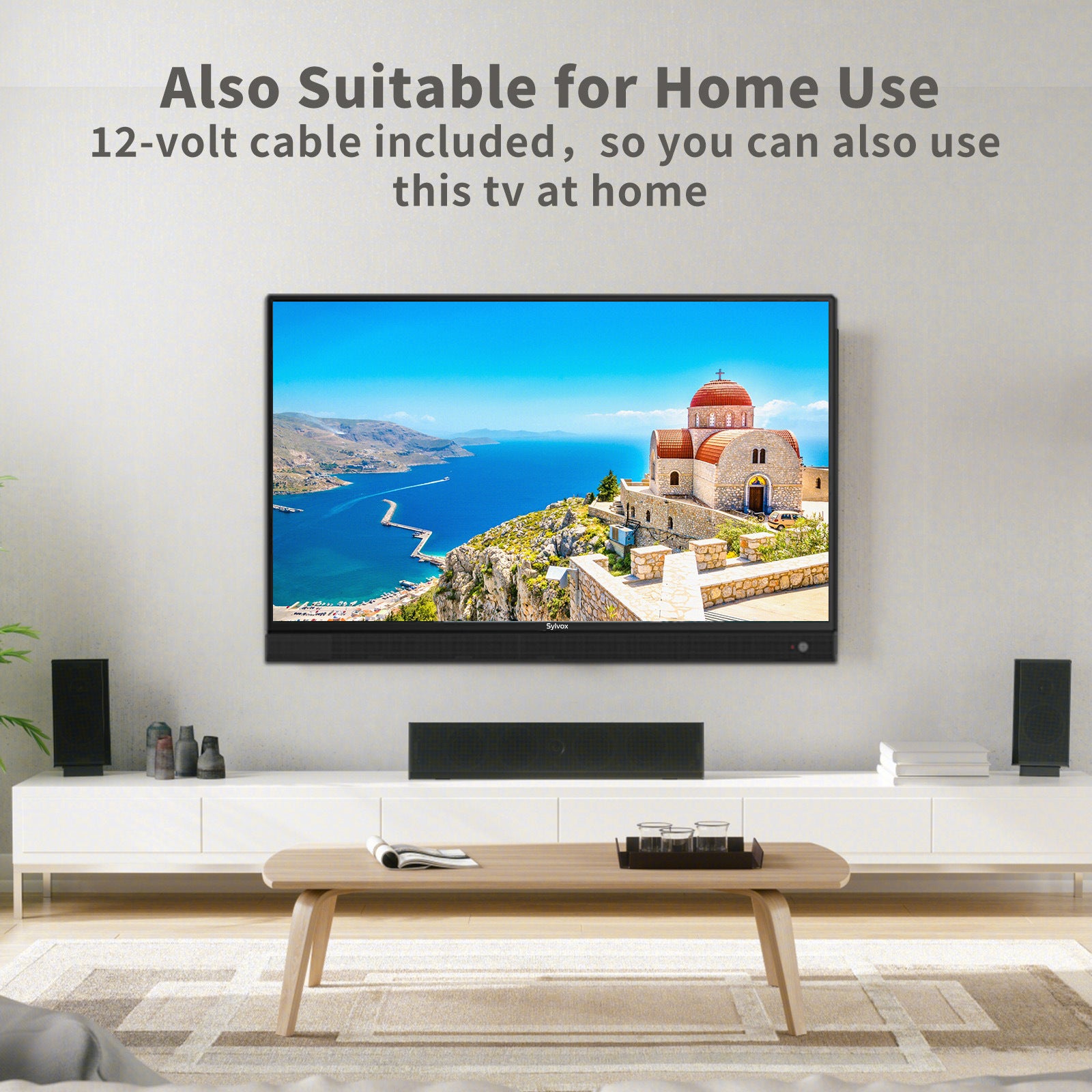 Sylvox 32inch RV TV;  1080p;  LED TV for Motorhome with FM Radio