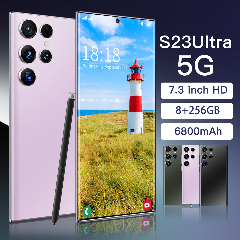 Hot Sale Brand New Android Mobile Phone S23 Ultra5G Dual Nano SIM Version 13.0 US Ready Stock.