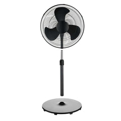 18" Fan Head, 48" Tall, 3-Speed Oscillating Pedestal Fan with Tilt Adjustable Fan Head, Black, New