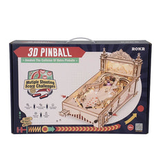Robotime ROKR Pinball Machine 3D Wooden Puzzle Amusing Table Game EG01