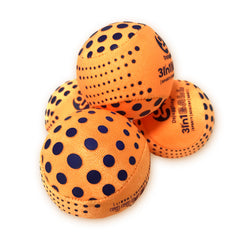 DSJUGGLING 4 Pieces Washable Juggling Balls for Beginners and Professionals Set of 4 100g Each - Soft Easy Juggle Balls, Multiple Practice Juggling Ball Kits for Kids & Adults