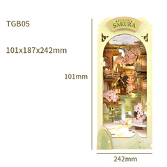 Robotime Rolife DIY Book Nook Stories in Books Series Wooden Miniature House with Furniture Doll House Kits Toy