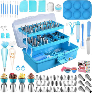 Cake Decorating Tools Supplies Kit: 236pcs Baking Accessories with Storage...