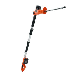 VEVOR 20V Cordless Hedge Trimmer, 18 inch Double-edged Steel Blade, Pole Hedge Trimmer Kit 20V Battery, Fast Charger Included, 74"-94" Telescoping Design for High Branches