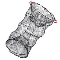 2Pcs Crab Trap Bait Nets Shrimp Prawn Crayfish Lobster Bait Fishing Pot Cage Basket 22x11.8in