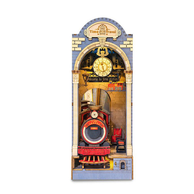 Robotime Rolife DIY Book Nook Stories in Books Series Wooden Miniature House with Furniture Doll House Kits Toy
