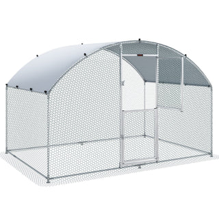VEVOR Large Metal Chicken Coop with Run, Walkin Chicken Coop...