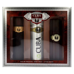 Cuba Gold by Cuba for Men - 3 Pc Gift Set 3.3oz EDT Spray, 6.6oz Deodorant Spray, 3.3oz After Shave